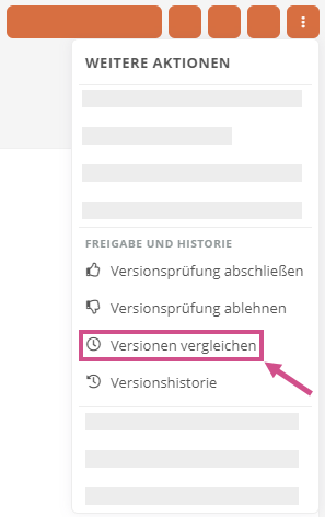 Weitere Aktionen aus Sicht der Prüfer im Zustand Versionsprüfung ausstehend